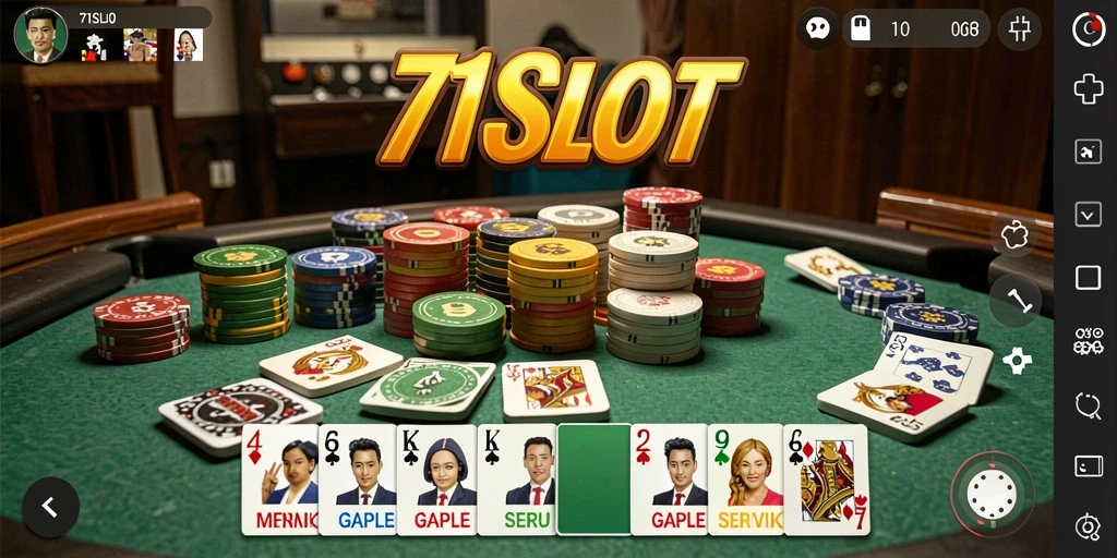Tampilan gameplay Gaple yang seru dan interaktif.