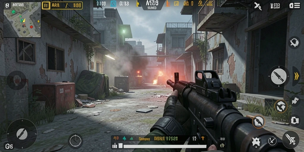 Gameplay intens dalam ARISTA88 yang penuh aksi dan tantangan.
