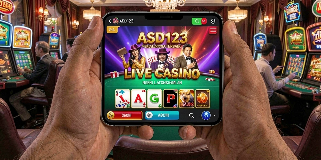 Tampilan menarik dari gameplay Live Casino di ASD123.