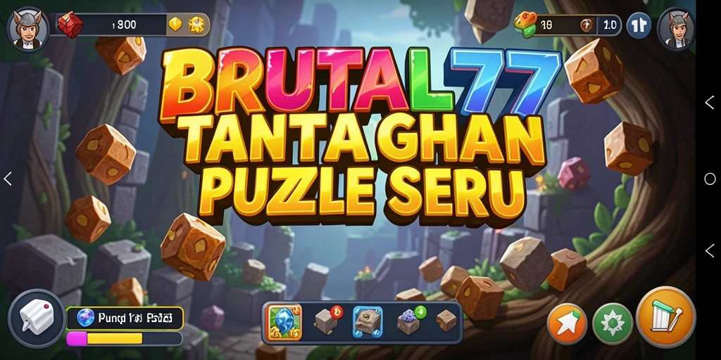 Tampilan gameplay BRUTAL77 yang menantang dan menarik.