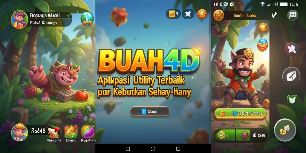 Tampilan antarmuka BUAH4D yang sederhana dan efektif.