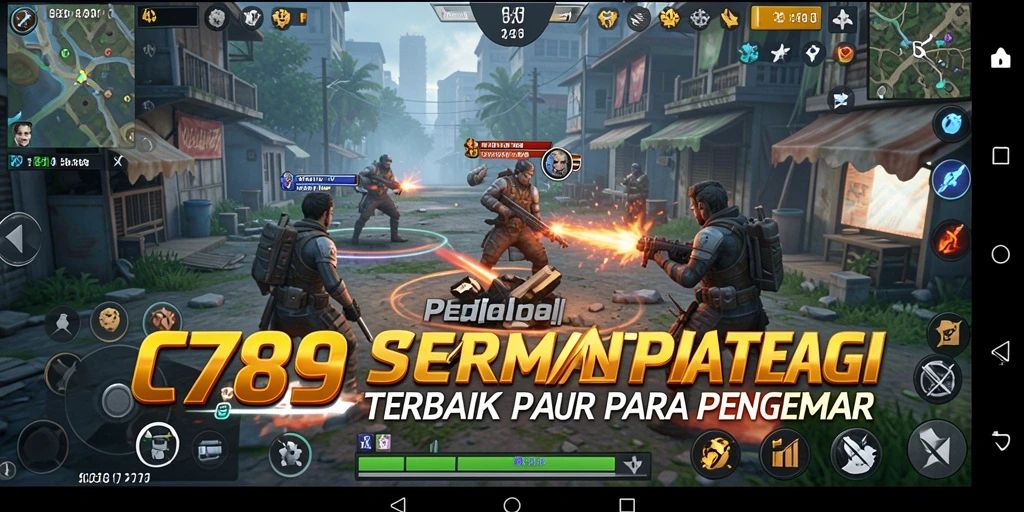 Screenshot C789 menampilkan momen strategis dalam gameplay yang intens.