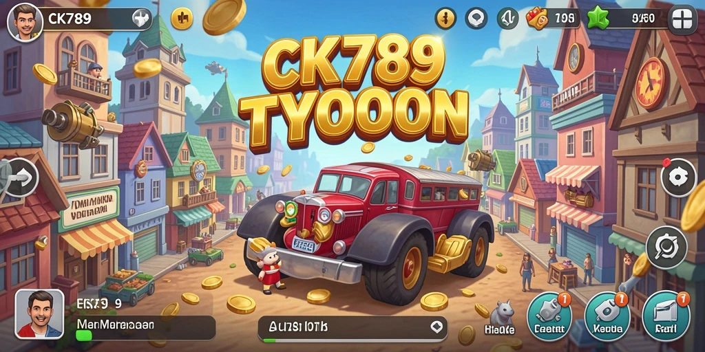 Gameplay CK789 menampilkan pengelolaan bisnis yang seru dan interaktif.