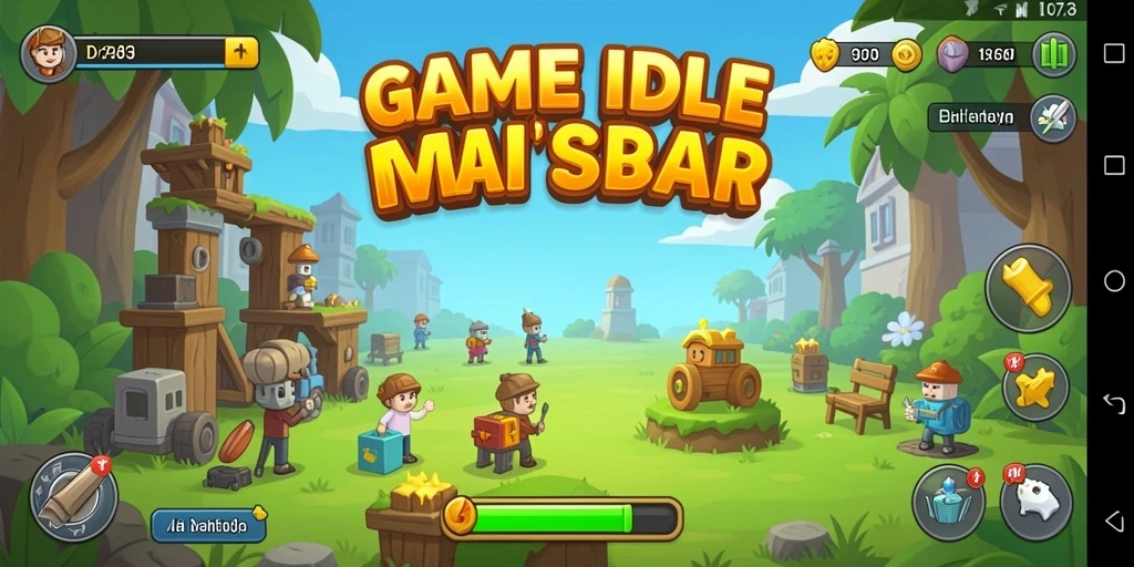 Screenshot D73 menampilkan gameplay Idle yang mengasyikkan.