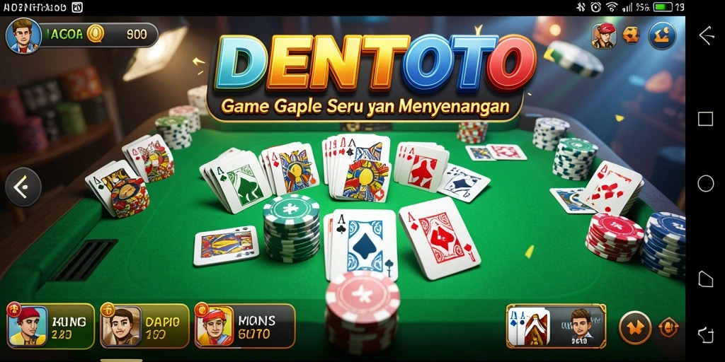 Tampilan gameplay DENTOTO yang seru dan menantang.