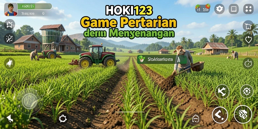 Menampilkan gameplay seru HOKI123 dalam bertani.