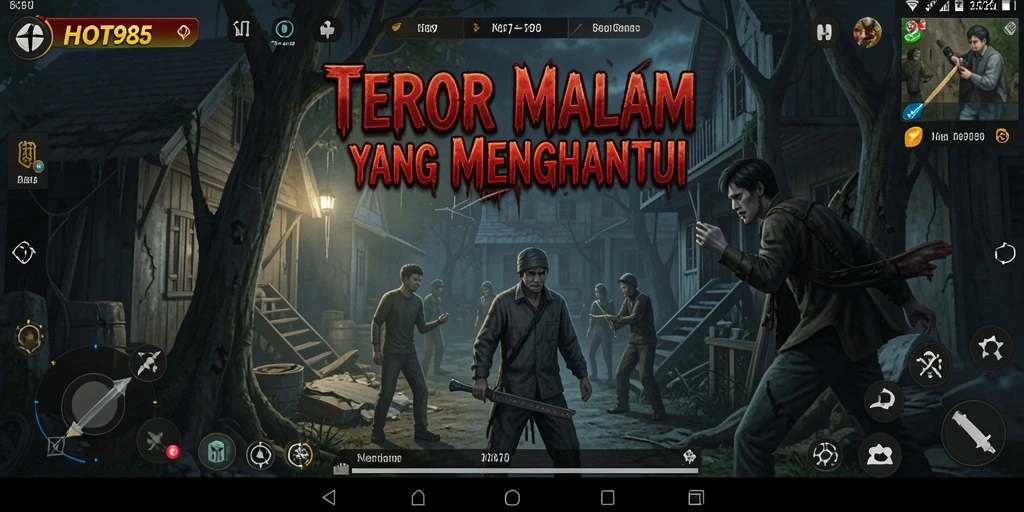 Gameplay menakutkan dengan suasana yang mencekam dan kegelapan.
