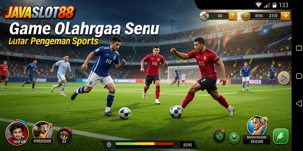 Tangkapan layar dari gameplay seru JAVASLOT88 yang menampilkan elemen olahraga.