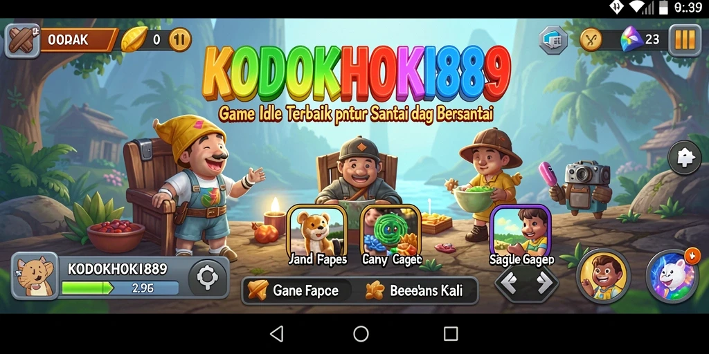 Tampilan gameplay KODOKHOKI889 yang seru dan menawan.