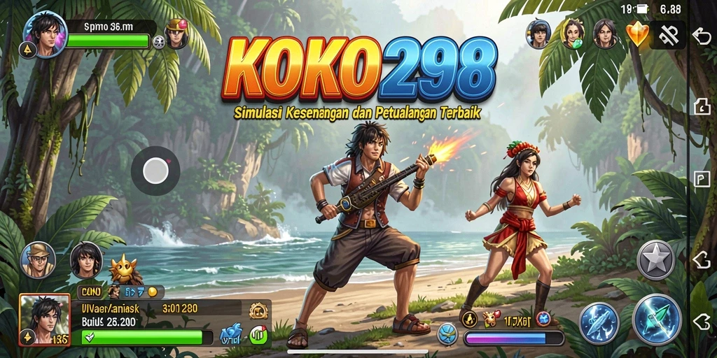 Screenshot gameplay KOKO288 menampilkan suasana simulasi yang menarik.