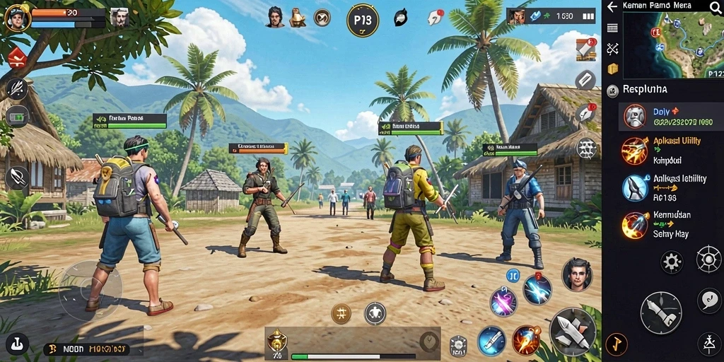 Screenshot tampilan utama PP123 yang menampilkan fitur utilitas.