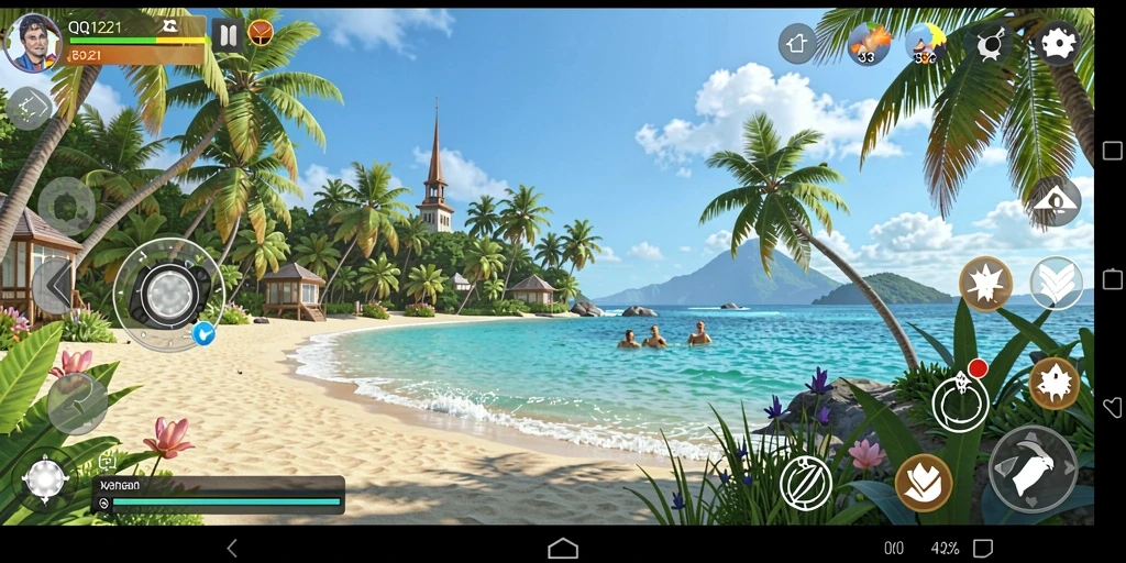 Tangkapan layar gameplay QQ1221 yang penuh warna dan menghibur.