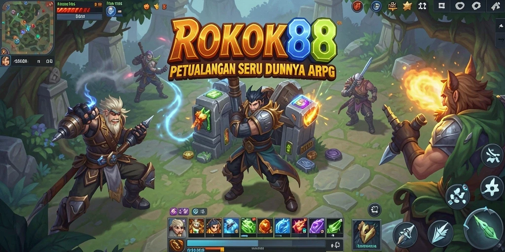 Tangkapan layar menunjukkan gameplay seru dan dinamis di ROKOK88.