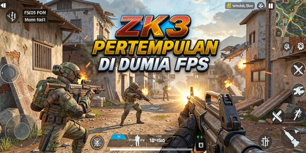 Gameplay ZK3 dengan grafis menawan dan aksi yang mendebarkan.